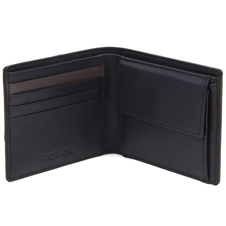 【ポイント5倍】 ポリス 二つ折り財布 POLICE 財布 本革 メンズ 男性用 ネイビー×アッシュブラウン PLC142 NAVY 【誕生日 お祝い プレゼント 贈り物 ギフト】【dgpcp】 POLICE（ポリス） 【ポイント5倍】 二つ折り財布 財布 本革 メンズ