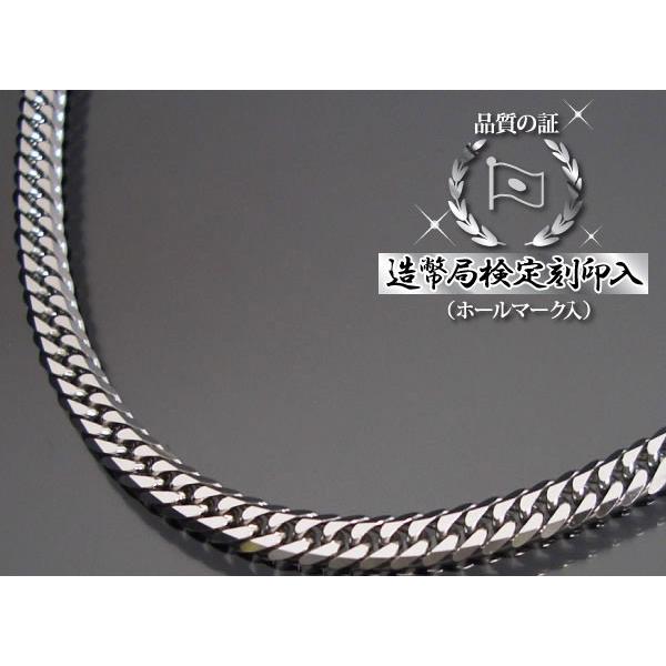 喜平ネックレス プラチナ 6面ダブル PT850 30g-60cm 造幣局検定刻印入