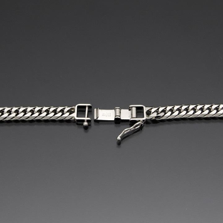 値下げ中！Pt850 プラチナ喜平ネックレス 全長約50cm 造幣局刻印あり 喜平ネックレス プラチナ 6面ダブル PT850 50g-50cm 造幣局検定
