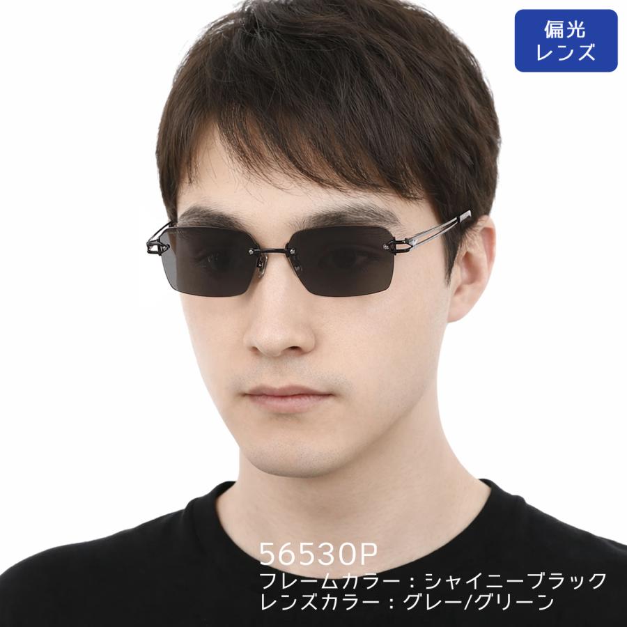 POLICE（ポリス） サングラス スクエア 軽量チタン 偏光レンズ ミラー