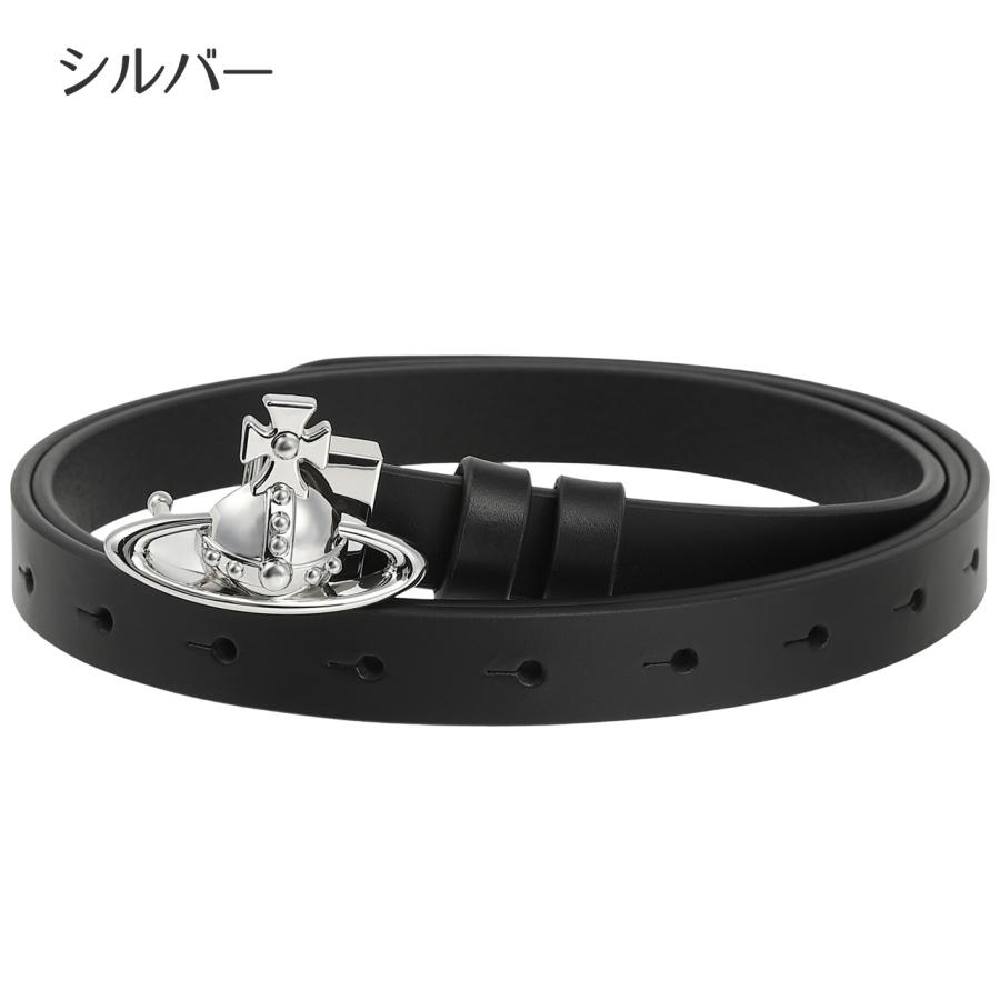 ヴィヴィアンウエストウッド ベルト スモールオーブバックルベルト 男女兼用 レディース メンズ Vivienne Westwood ブラック 選べる2色 (VW4226 VW4228)の画像