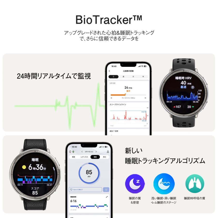 Amazfit スマートウォッチ アマズフィット アクティブ2 Amazfit Active