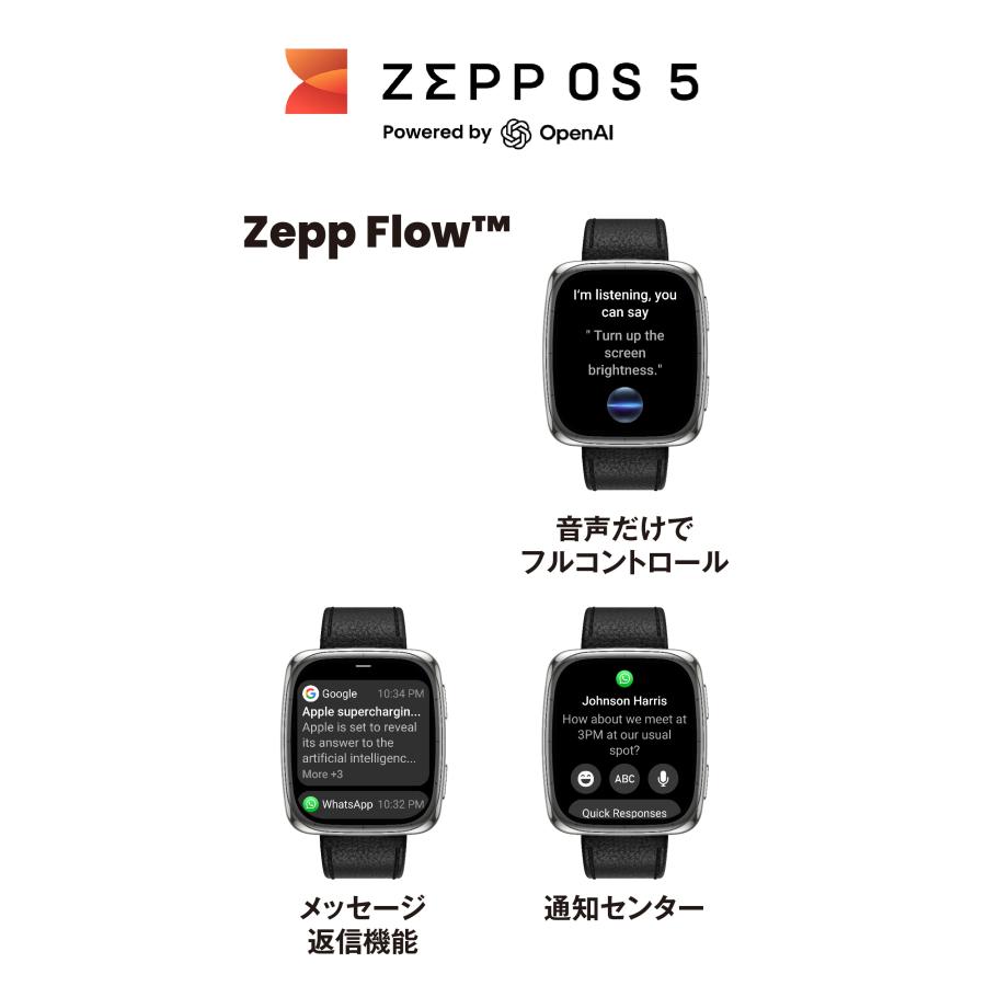 Amazfit スマートウォッチ アマズフィット Active 2 Square
