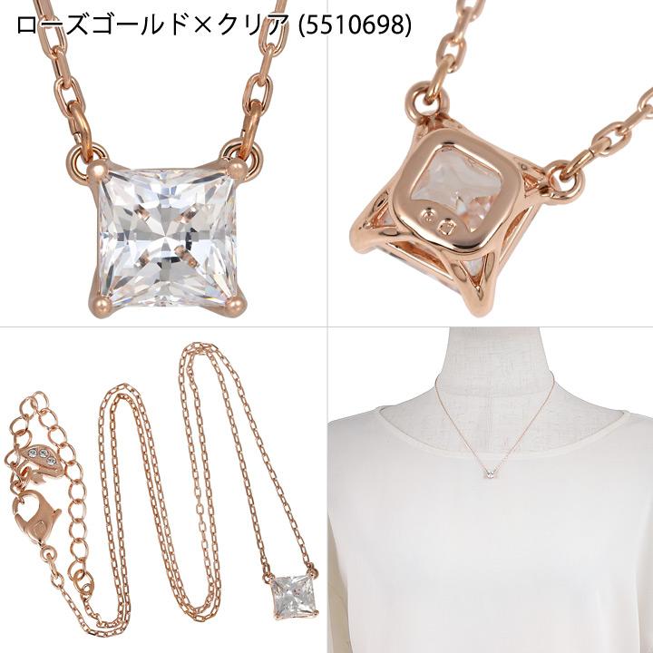 ★週末限定SALE★スワロフスキーAttract スクエア　ピアス&ネックレス ☆swarovski☆スワロフスキーAttract スクエア ピアス