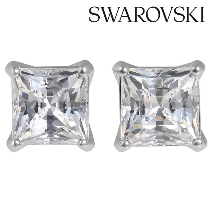 スワロフスキー 新品箱付き Attract ピアス Swarovski SWAROVSKI（スワロフスキー） ピアス 一粒ジュエリー スクエア型