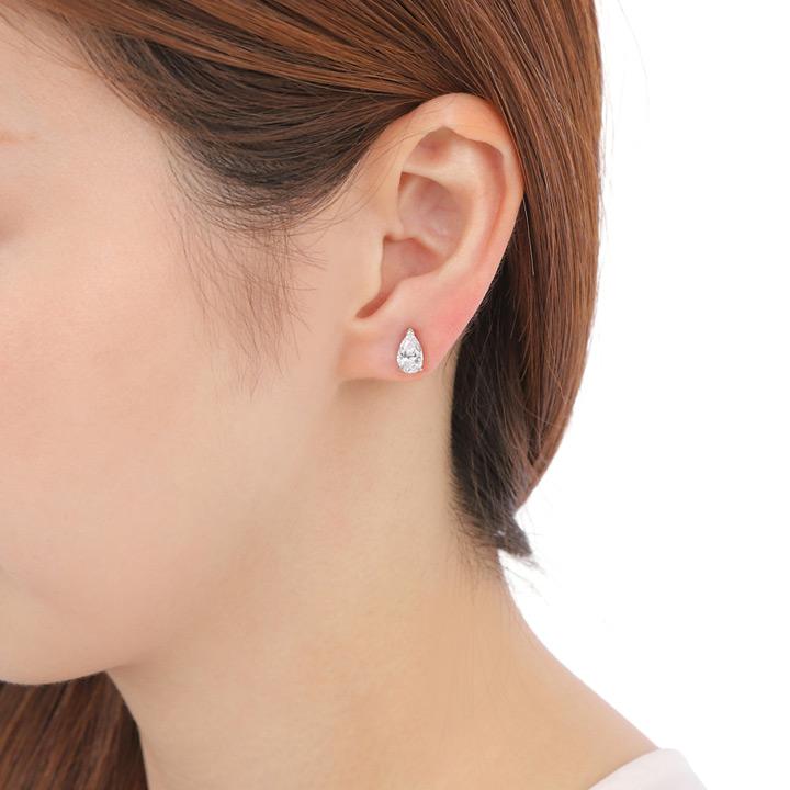 スワロフスキー ピアス Swarovski 一粒ジュエリー ドロップカット レディース Attract 5563121の画像