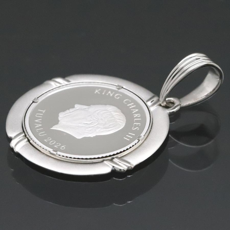 純プラチナ コイントップ PT999 ペンダントヘッド 1/10oz 1/10オンス