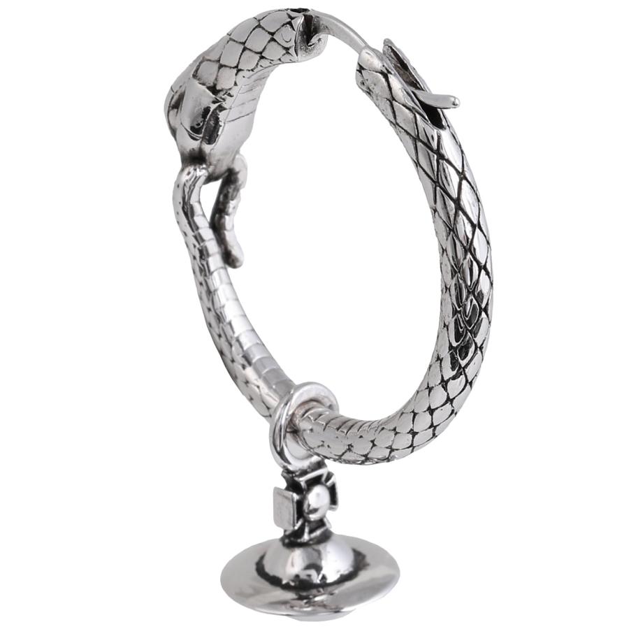 ヴィヴィアンウエストウッド フープピアス メンズ 男性用ピアス オーブ 蛇 スネイク Vivienne Westwood アルバンシングルピアス（マン） 6203008Z-02P017の画像