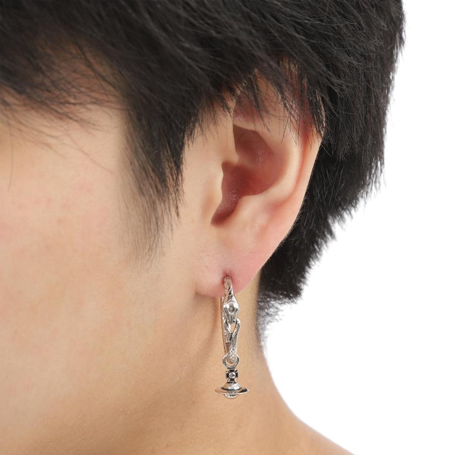 ヴィヴィアンウエストウッド フープピアス メンズ 男性用ピアス オーブ 蛇 スネイク Vivienne Westwood アルバンシングルピアス（マン） 6203008Z-02P017の画像