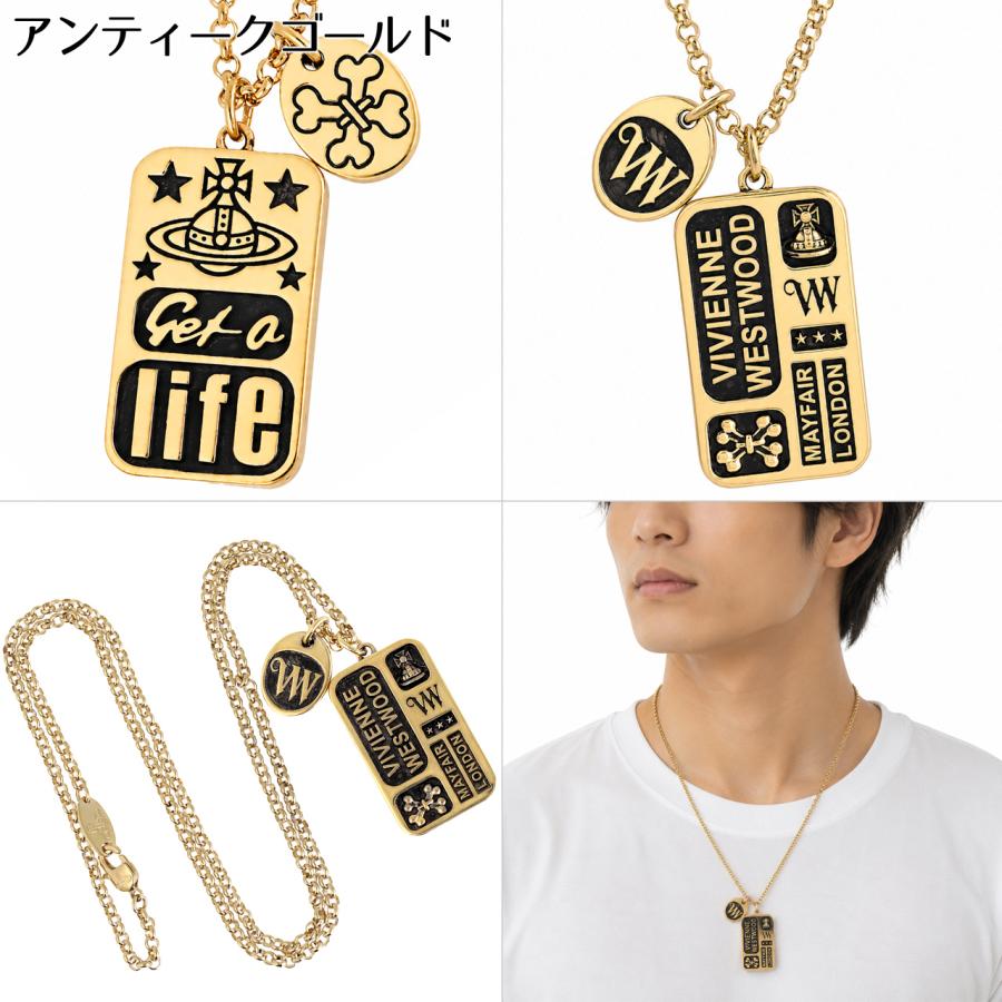ヴィヴィアンウエストウッド ネックレス 男女兼用 男性 メンズ 女性 レディース Vivienne Westwood ランスロットペンダント（マン） 630203IY 選べる2色の画像