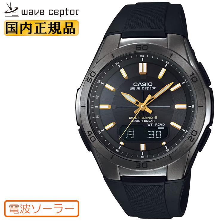 wave ceptor カシオ ソーラー 電波時計 WVA-M640B-1A2JF ブラック