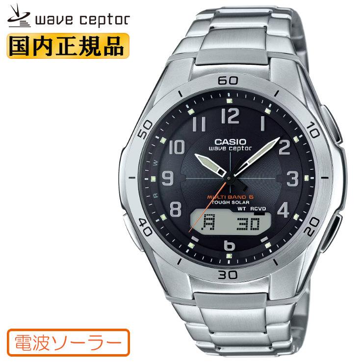 wave ceptor カシオ ソーラー 電波時計 WVA-M640D-1A2JF ブラック