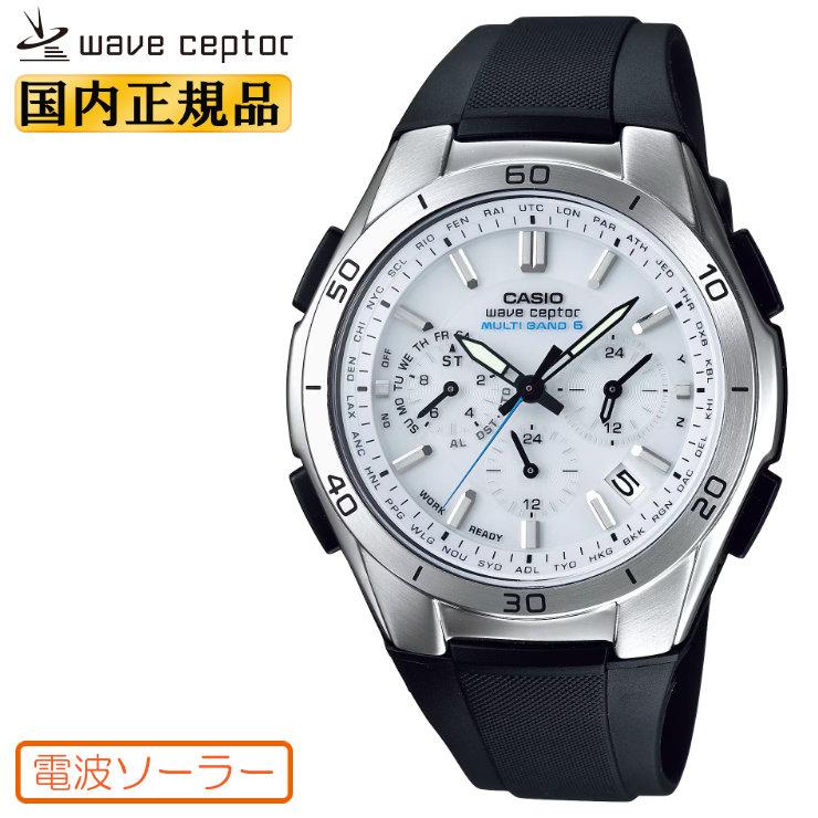 wave ceptor カシオ ソーラー 電波時計 WVQ-M410-7AJF ホワイト
