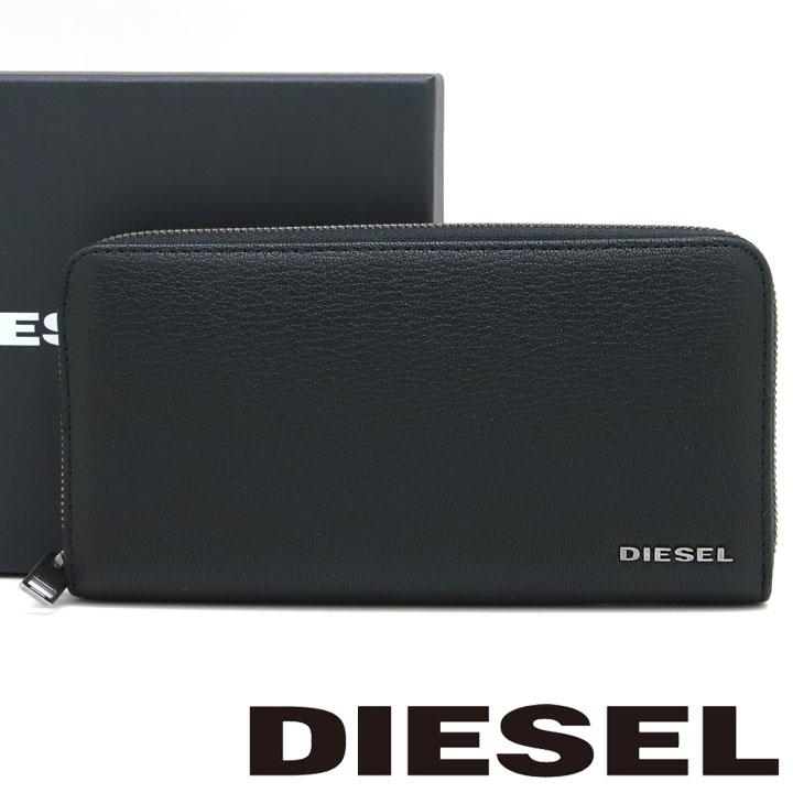 ディーゼル 財布 DIESEL 長財布 メンズ ブラック レザー X06626 P0396