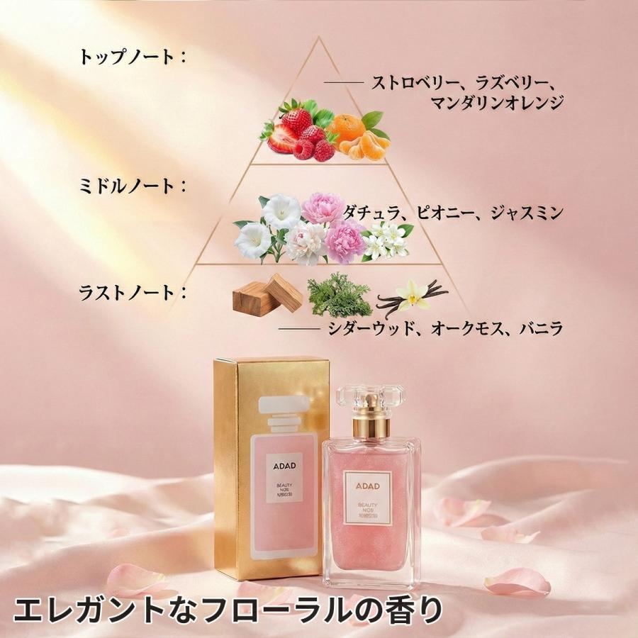 誘惑のキス 香水 女性、ローズの香り、フェロモン 香水 最強 レディース、デートやパーティーにおすすめ、自信と魅力を高める、香水 人気レディース 50ml |  | 01