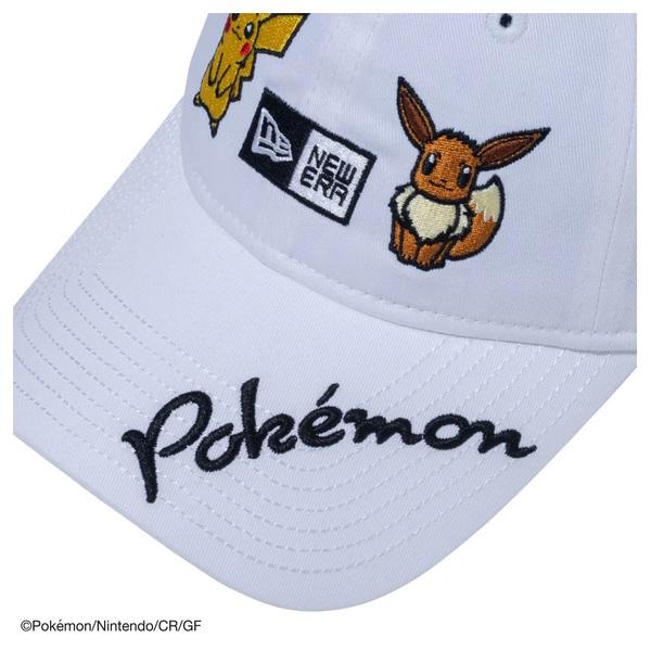 ニューエラ ゴルフ キャップ 9TWENTY ロングバイザー Pokemon ポケモン ピカチュウ イーブイ ホワイト NEW ERA (14124322)｜ignet2018｜06