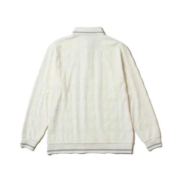 NEW ERA（ニューエラ） ゴルフ 長袖 ポロシャツ パイル オフホワイト