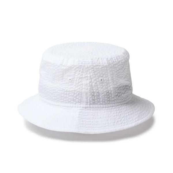 極美品 CLUBHAUS GOLF バケットハット ゴルフウェア ホワイト NEW ERA（ニューエラ） ゴルフ ハット バケット01 Seersucker ホワイト