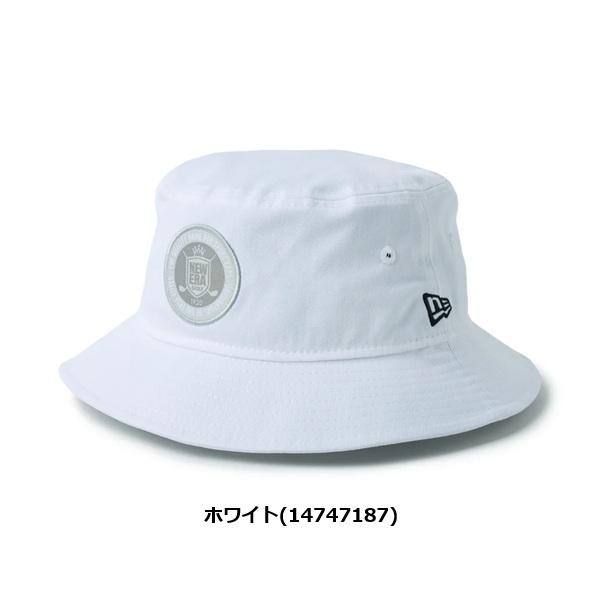 極美品 CLUBHAUS GOLF バケットハット ゴルフウェア ホワイト NEW ERA（ニューエラ） ゴルフ ハット バケット01 Circle Patch