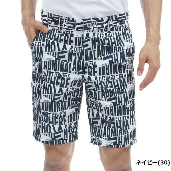 Admiral Golf コンパスモチーフ ストレッチショートパンツ Admiral Golf（アドミラルゴルフ） アドミラル ゴルフ メンズ コンパス
