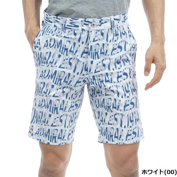 新品　Admiral GOLF サマーショートパンツ　ベージュ　M Admiral Golf アドミラル ゴルフ メンズ ウォータープリントロゴ