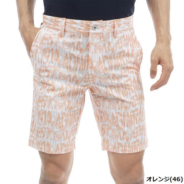 新品　Admiral GOLF サマーショートパンツ　ベージュ　M Admiral Golf アドミラル ゴルフ メンズ ウォータープリントロゴ