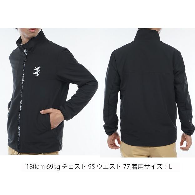 Admiral ADMA360 ゴルフジャケット M ブラック Admiral Golf（アドミラルゴルフ） アドミラル ゴルフ メンズ プリント