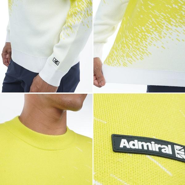 アドミラル ゴルフ メンズ モックネックセーター ADMA394 アドミラル ゴルフ メンズ スタートレイルジャカード モックネック