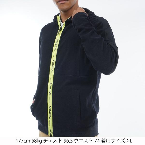 アドミラル ゴルフ メンズ ストレッチフリース ジップアップ パフォーマンスフーディー ADMIRAL ADMA3A4 2023年秋冬モデル Admiral Golf（アドミラルゴルフ） アドミラル ゴルフ メンズ