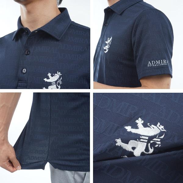 Admiral Golf アドミラル ゴルフ メンズ ロゴジャガード シャツ