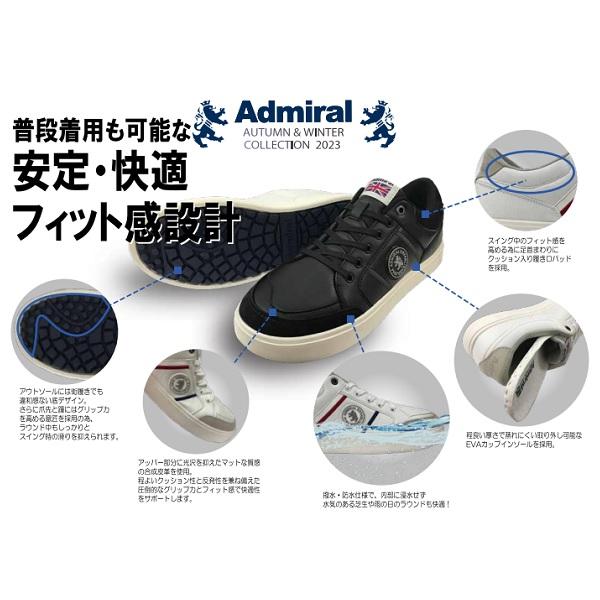 アドミラル ゴルフシューズ スパイクレス LEICESTER Admiral Golf ADMS3A 2023年発売｜ignet2018｜08