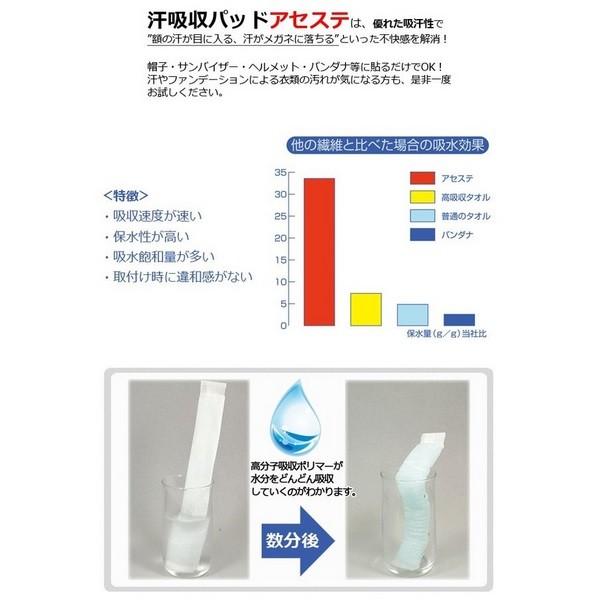 イオンスポーツ 汗吸収パッド アセステ (4枚入り) 【メール便配送】 | EON SPORTS | 02