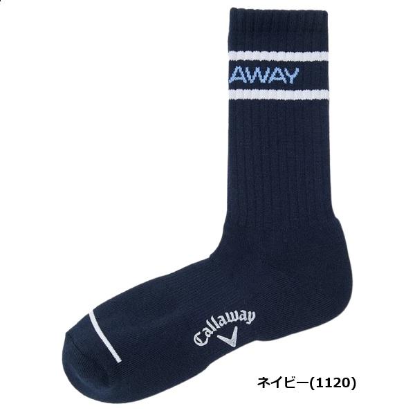 Callaway（キャロウェイ） ゴルフ メンズ ソックス L字型 ボーダー柄