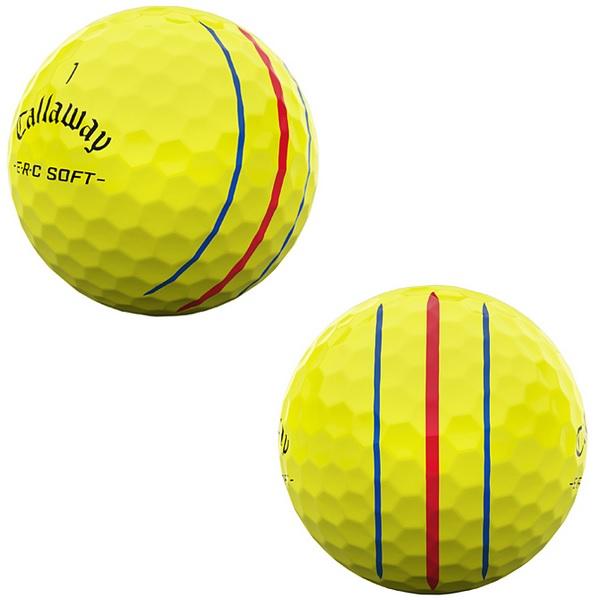 キャロウェイ　ERC　ゴルフボール　サッカーボール　黄　1ダース　新品未使用 Callaway キャロウェイ ゴルフボール ERC SOFT TRIPLE TRACK 1