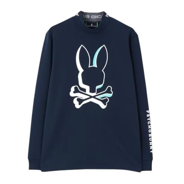 Psycho Bunny（サイコバニー） ゴルフ メンズ NEON BUNNY モックネック