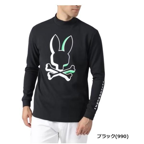 Psycho Bunny（サイコバニー） ゴルフ メンズ NEON BUNNY モックネック