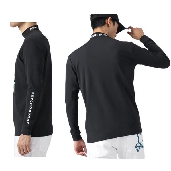 Psycho Bunny（サイコバニー） ゴルフ メンズ NEON BUNNY モックネック