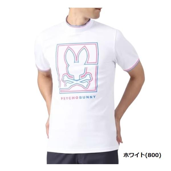 Psycho Bunny（サイコバニー） ゴルフ メンズ ラインモチーフ モック