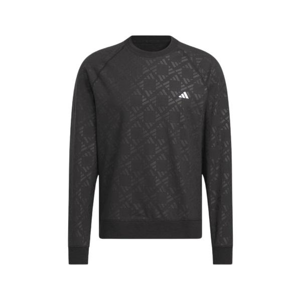 adidas（アディダス） ゴルフ クルーネック エンボスプリント ラグラン