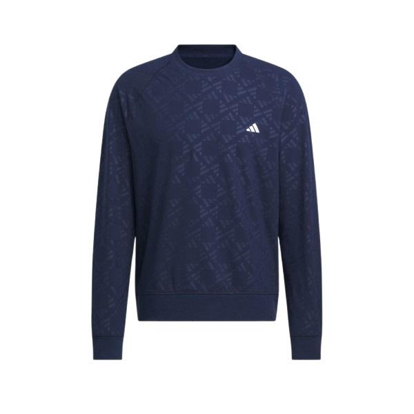 adidas（アディダス） ゴルフ クルーネック エンボスプリント ラグラン