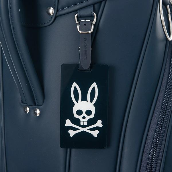 Psycho Bunny キャディバッグ ライトウェイト ブラック/ブルー FLAGSHIP キャディバッグ(【男性】キャディバッグ)|PSYCHO BUNNY