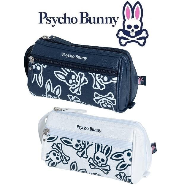 Psycho Bunny １着でも送料無料 サイコバニー 90％以上節約 モノグラム GOLF ROUND PBMG9FZ2 POUCH