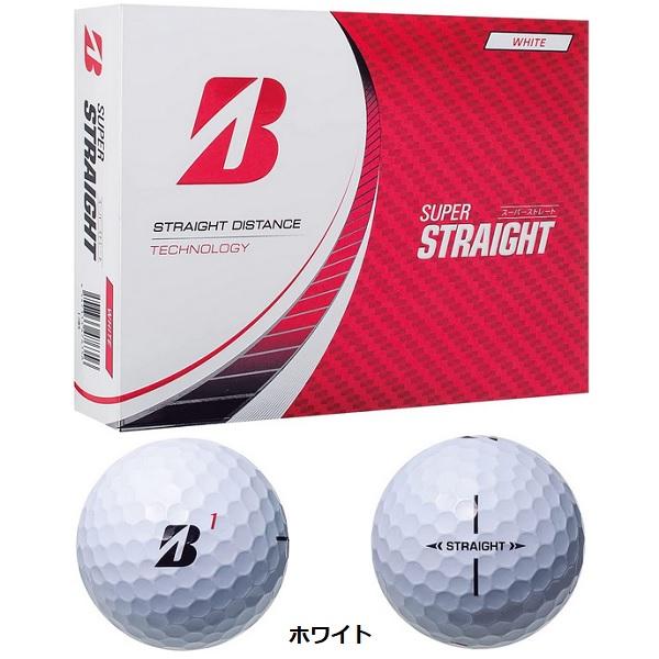ブリヂストン ゴルフ ボール スーパーストレート 1ダース(12個入) 2023発売 BRIDGESTONE GOLF SUPER STRAIGHT
