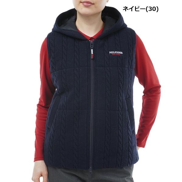 トミーヒルフィガー ゴルフ レディース ベスト ケーブルパテッド ベスト   GOLF THLA365 TOMMY HILFIGER GOLF（トミー ヒルフィガー ゴルフ） トミー