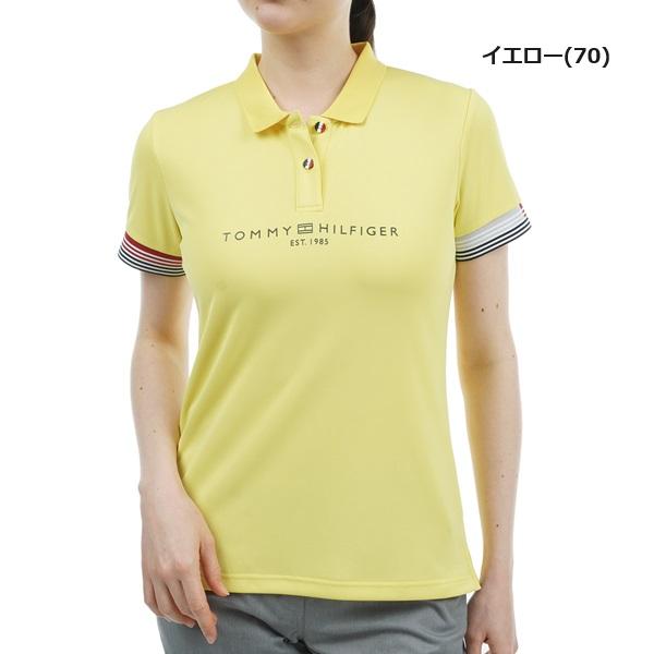 G/FOREポロシャツ レディース カーキ×ホワイト 大人配色 上品ゴルフ✨新品 TOMMY HILFIGER GOLF トミーヒルフィガー ゴルフ レディース