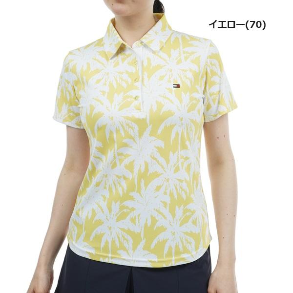 トミーヒルフィガー ゴルフ レディース パームツリー 半袖シャツ   GOLF THLA432 2024年春夏モデル TOMMY HILFIGER GOLF（トミー ヒルフィガー ゴルフ） トミー