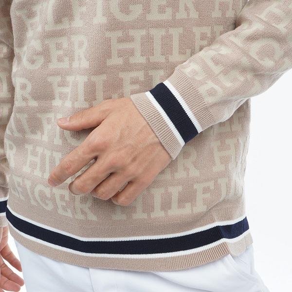 トミーヒルフィガー ゴルフ メンズ トーナルロゴ クルーネックセーター TOMMY HILFIGER GOLF THMA379 2023年秋冬モデル | TOMMY HILFIGER GOLF | 10