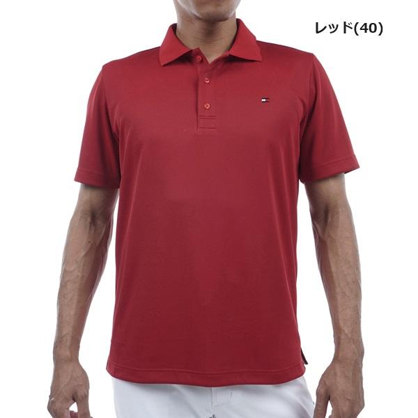 【ゴルフ・M】Stüssy × FL アトミックリング ポロシャツ 白×赤 中古 メンズ トミーヒルフィガーゴルフ TOMMY HILFIGER GOLF