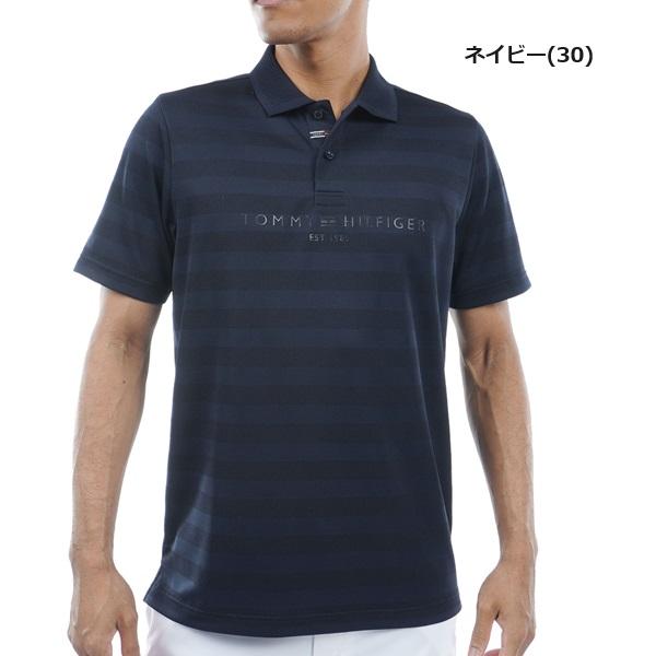 トミーヒルフィガー ゴルフ メンズ シャドーロゴ 半袖ポロシャツ   GOLF THMA436 2024年春夏モデル TOMMY HILFIGER GOLF（トミー ヒルフィガー ゴルフ） トミー