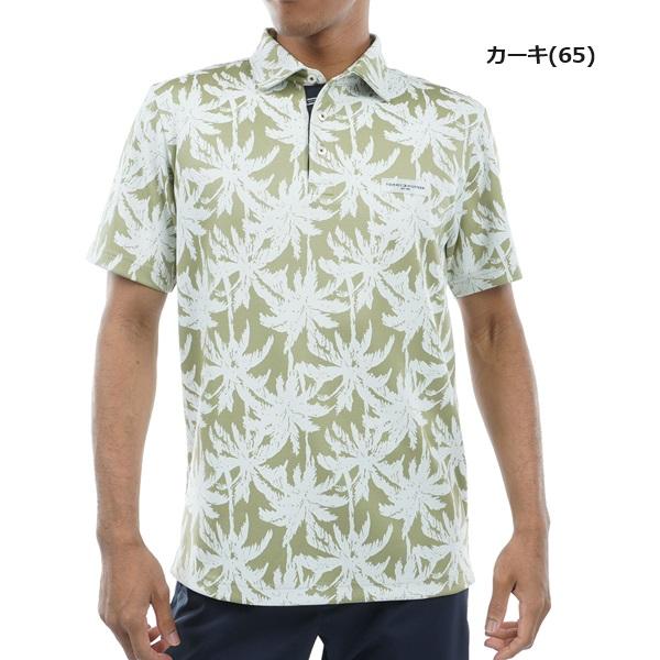 トミーヒルフィガー ゴルフ メンズ パームツリー 半袖シャツ   GOLF THMA438 2024年春夏モデル TOMMY HILFIGER GOLF（トミー ヒルフィガー ゴルフ） トミー